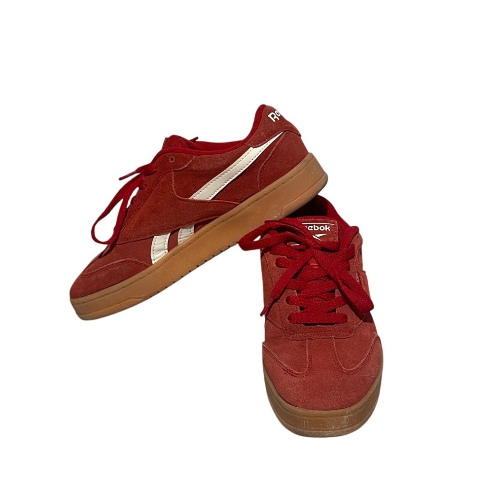 Reebok Club C Revenge Red Suede Gum Sole Sneakers Size 8 Low Top Shoes